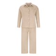 thumbnail image 4 of Ensemble 2 Pcs pour Femmes, Chemise Boutonnée et Pantalon Large Décontracté, 4 of 5