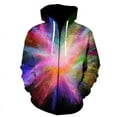 thumbnail image 1 of Sudadera con capucha para hombre y mujer, con diseño 3D de salpicaduras de polvo y teñido anudado, con cremallera, para otoño e invierno, para ocio y moda., 1 of 6