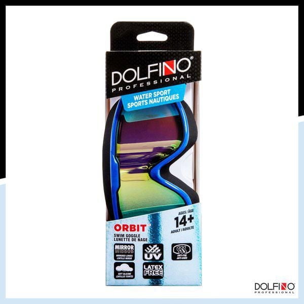 Dolfino Pro Orbit Masque de sports nautiques pour adultes - Bleu Masque adulte