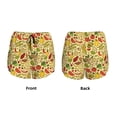 thumbnail image 3 of Salouo Fruits And Vegetables Print Women's 2 in 1 Running Shorts Double-Layer Shorts Athletic Workout Gym Yoga Shorts Running Shorts for Women-XX-Large, 3 of 7