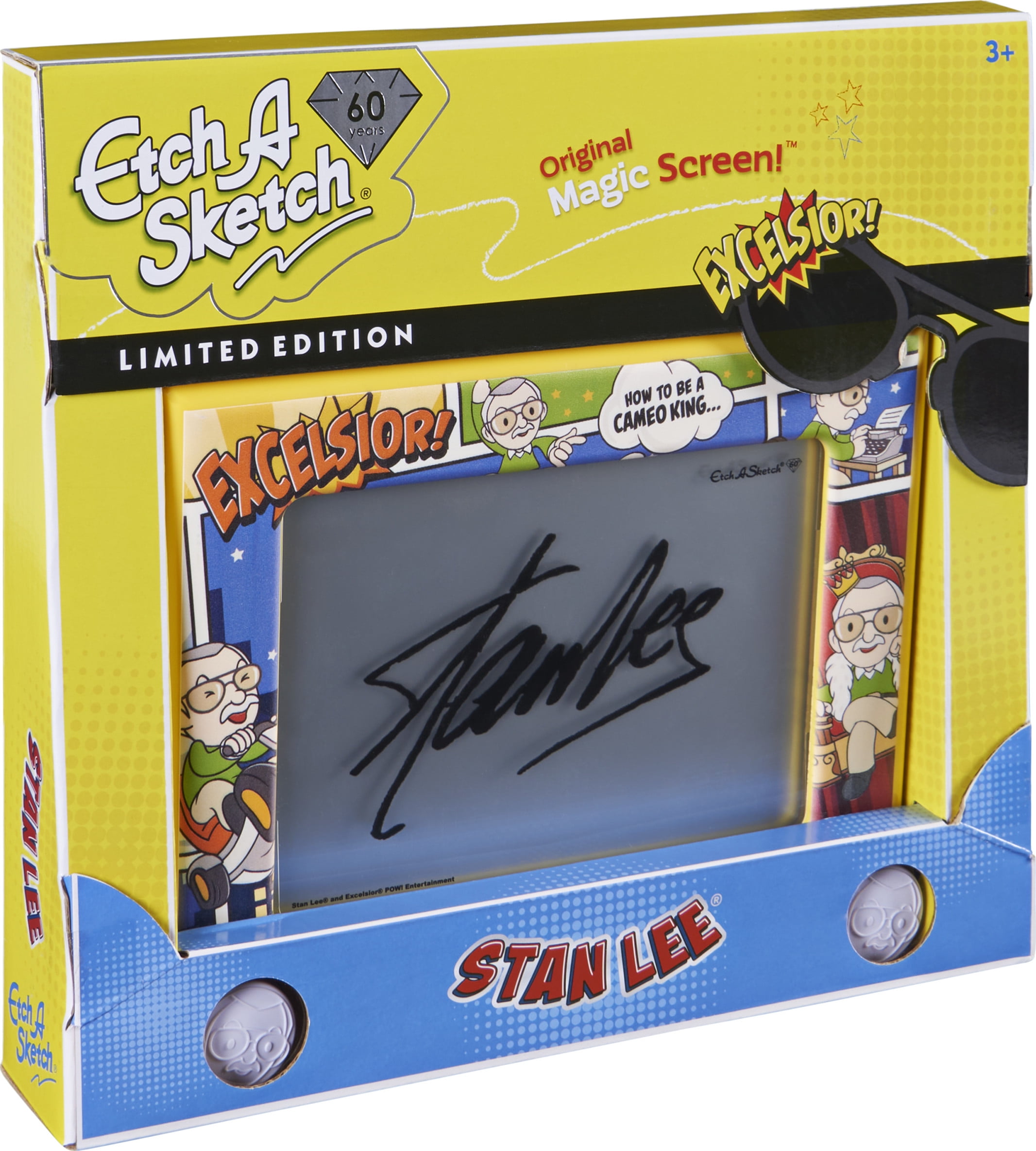 Etch A Sketch Classic Stan Lee Limited Edition Drawing Toy With Magic Screen For Ages 3 And Up Walmart Com Walmart Com