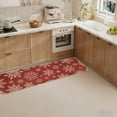thumbnail image 5 of Red Kitchen Rug Set of 2, Merry Christmas Kitchen Floor Mat with Snowflake Xmas Trees Pattern, Front Door Mat, Bedroom Rug, Bath Rugs, Christmas Decorations, Home Decor, 5 of 7