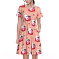 thumbnail image 1 of Disketp Bunny And Strawberry para Vestido de Manga Corta para Mujeres, Vestidos de Verano para Mujeres, Casual y Holgado para la Playa, 1 of 6