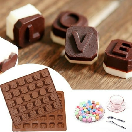 

26 English Letters Chocolate Molds Silicone Soap Molds Candle Molds Cake Decor