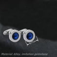 thumbnail image 5 of Juego de 4 pares de gemelos, juego de gemelos de moda para hombres y mujeres, tachuelas para camisa de esmoquin, se adapta a regalos de joyería para fiesta y boda de negocios, 5 of 5
