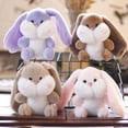 thumbnail image 3 of 1Pc 12cm Cute Kawaii Rabbit with Long Ears Plush Dolls Toys Gift Stuffed Soft Doll Gifts Gift Party Decor Kawaii Plush Keychain, 3 of 9
