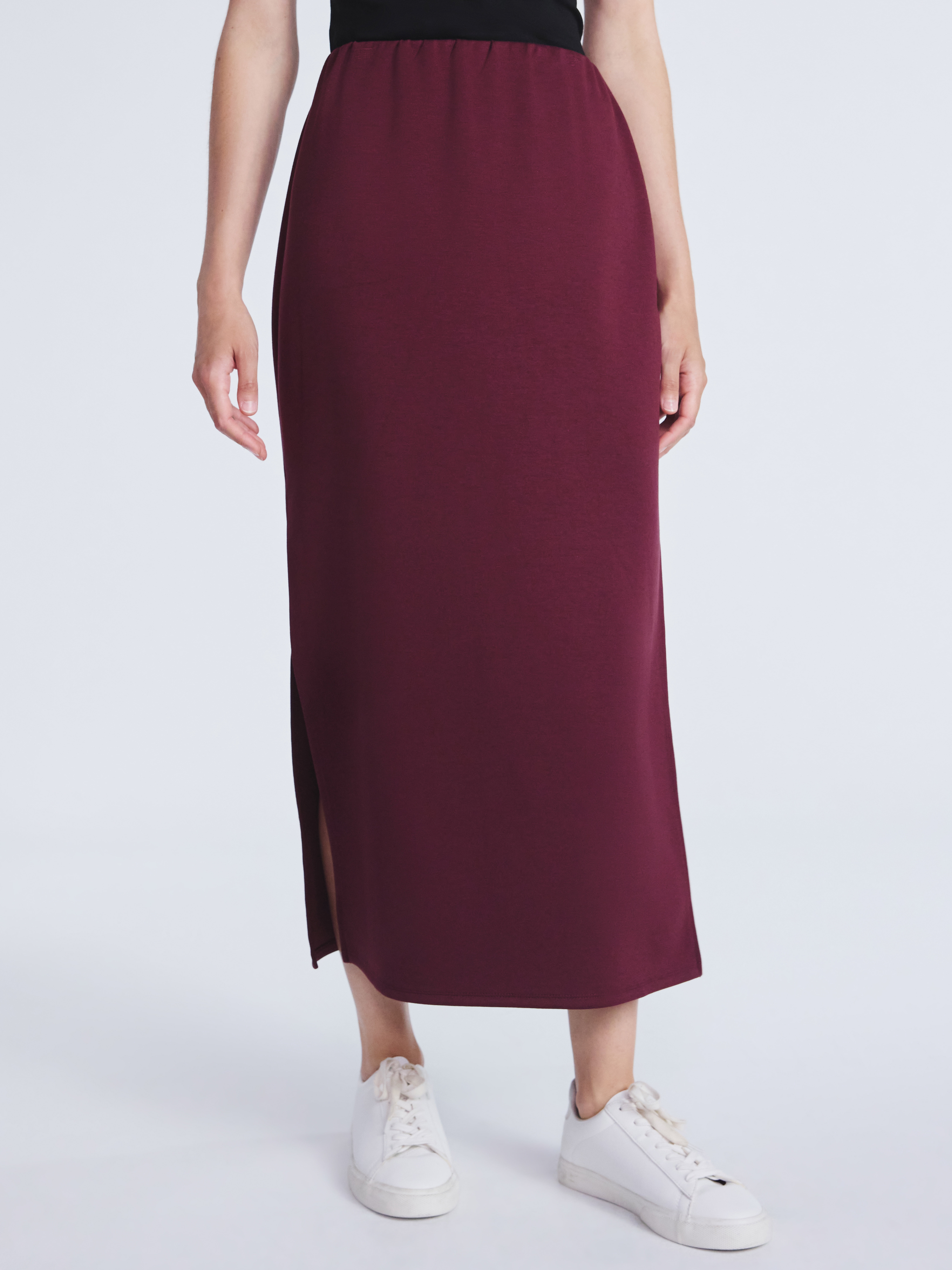 Scoop Women's and Women's Plus New Scubaknit Column Maxi Skirt, Sizes XS-4X
