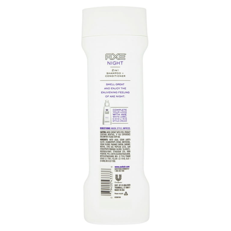 AXE White Label Night 2 1 Shampoo and Conditioner, 12 oz - Walmart.com