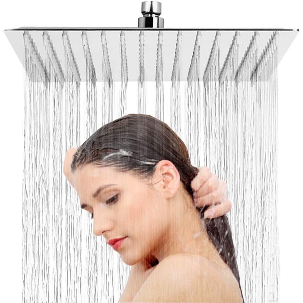 Rain Shower Round / Square Builtin Shower Head Stainless Steel Shower