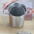 thumbnail image 4 of Olla de cocina gruesa de acero inoxidable 304 Sunnimix Freidora CON tapa de vidrio, 4 of 8
