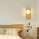 thumbnail image 5 of Lámpara de pared Lámpara LED para interiores | Aplique de noche de madera | Luz suave y no deslumbrante | Diseño Decorativo Moderno | Ahorro de energía | Marrón Beige | 9,84 x 5,12 x 3,94 pulgadas |, 5 of 6