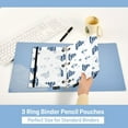 thumbnail image 5 of 2 Pack Pencil Pouch for 3 Ring Binder Smooth Zipper Folders with Pockets Clear Window Pencil Case Ships and Anchors, 5 of 6