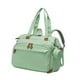 thumbnail image 2 of Bolsa de pañales, mochila con compartimento para zapatos, organizador divisor seco-húmedo, bolsa de viaje portátil, estuche para chupetes para las toa Verde, 2 of 8