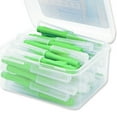 thumbnail image 2 of Hot 40PCS 0.4-1.5mm Interdental Brushes Denta Floss Interdental Cleaners Orthodontic Brush Toothpick Oral Care Tool Green 0.8mm, 2 of 8