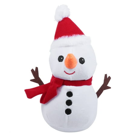 

NUOLUX Adorable Snowman Stuffed Doll Christmas Plush Toy Decor for Kids Gift (White)