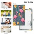 thumbnail image 6 of Yayeee 2 Pack Hand Towels for Bathroom 100% Cotton 16" x 28" Kitchen Towel, Yellow Floral Flamingo, 6 of 7