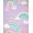 Purple Multicolor, Pattern 3, variant on ODIKA Classroom Kawaii Pastel Faces Sparkle Motif Purple Video Stars Stain Resistant Low Profile for Dorm Room, Small Living Apartment
