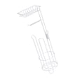 thumbnail image 3 of serony Innovative Toilet Paper Holder Stand Paper Roller Holder Rustproof Metal Storage Rack Bathroom Essential, 3 of 6