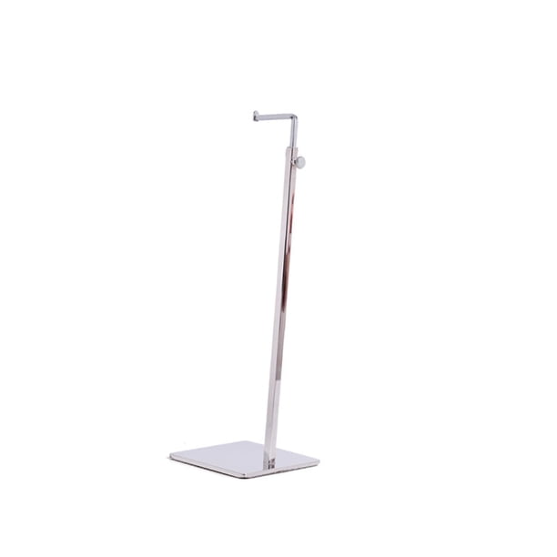 Estante de exhibición un Bufanda Accesorio de almacenamiento colgante Soporte para bolsa al por Tienda , Plata brillante Gloria bolso de mano