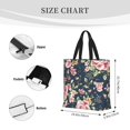 thumbnail image 5 of Sigee Vintage Floral Print Large Capacity Zippered Tote Bag - Durable, Stylish and Versatile for Everyday Use, 5 of 9