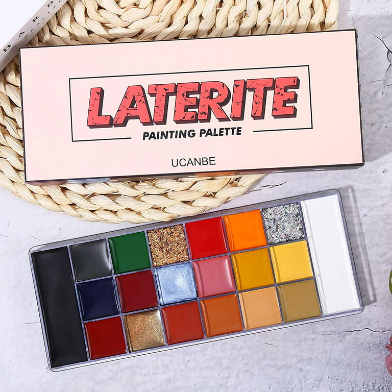 UCANBE Laterite Body Face Paint Palette 20 Colors Oil Art