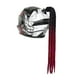 thumbnail image 3 of Casco unisex para adultos con rampa degradada, cola de caballo, peluca rizada para motocicleta Vino tinto negro, 3 of 9