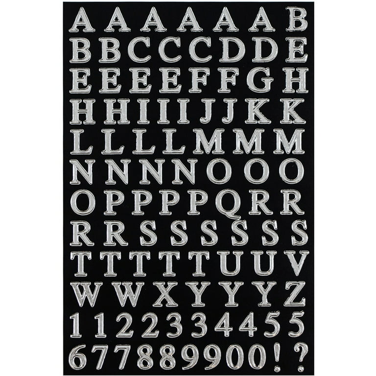 Gold Foil Alphabet Stickers - Purchase 242 Pack Decorative Stickers Online