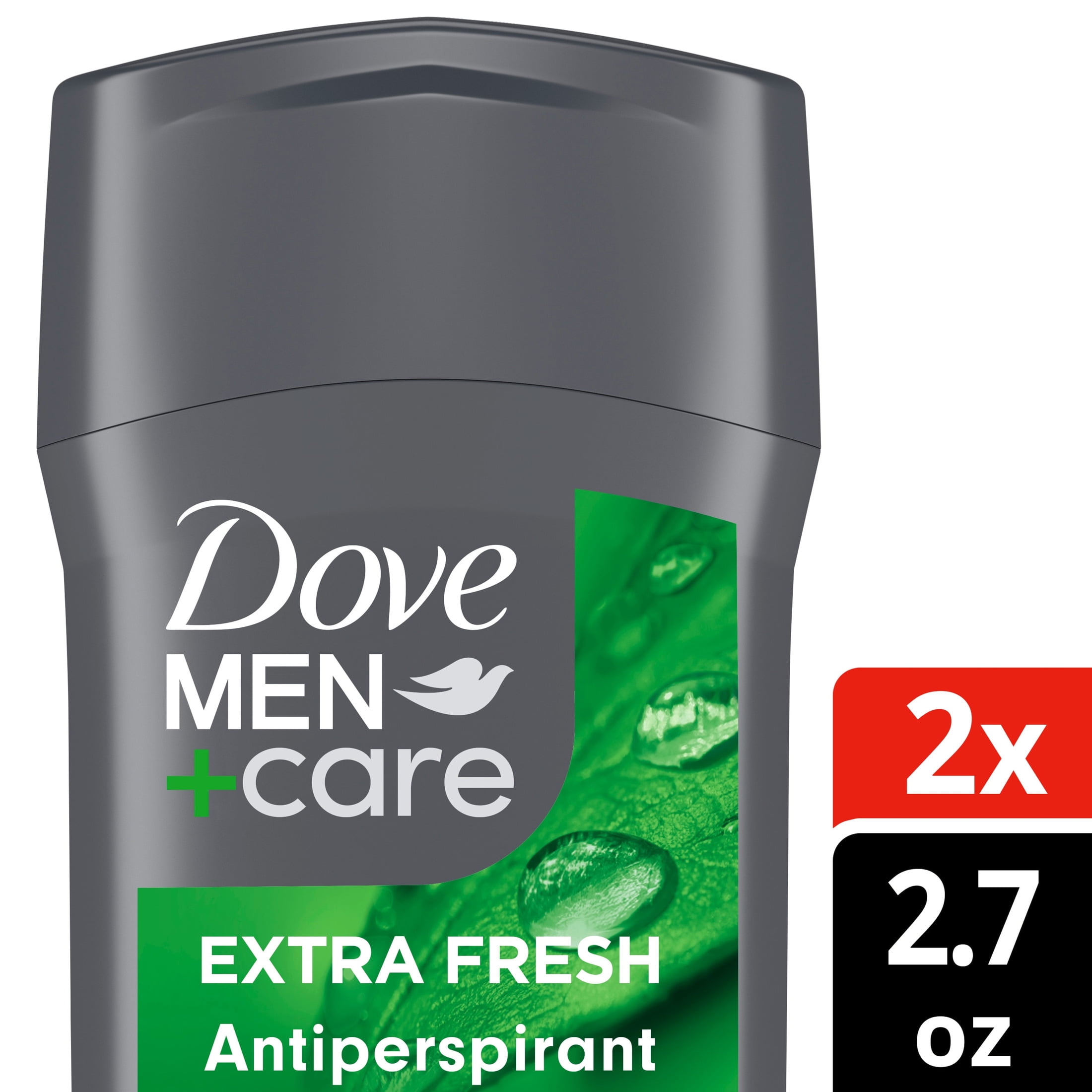 Dove Men+Care Extra Fresh Men's Antiperspirant Deodorant Stick With 72-hour sweat & odor protection Extra Fresh with 1/4 Moisturizing Cream & Long-lasting Citrus Scent, 2.6 oz Twin pack