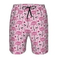 thumbnail image 4 of Yiaed Cute Watermelon Flamingo Print Men's Swim Trunks with Lining Quick Dry Sports Shorts Beach Shorts Boardshorts-3X-Large, 4 of 5