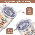 thumbnail image 4 of 40 oz Cat Mama Tumbler with Handle and Straw, Stainless Steel Insulated Cat Travel Coffee Mug Cup Water Bottle, Cat Mama Themed Gifts Stuff for Women, Cat Lover Gifts for Women Girls, 4 of 6