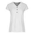 thumbnail image 6 of Aloohaidyvio Short Sleeve Womens Tops,Womens Fashion V Neck Leisure Short Sleeve Solid Breathable Tops, 6 of 6