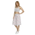 thumbnail image 3 of Women's Poker Pile of Playing Cards Aces A-line Printed Skirt Casual Wear, XL, Red Black White, by Ambesonne, 3 of 6