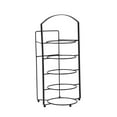 thumbnail image 1 of veasfak Dish Storage Rack Carbon Steel Multifunctional 5 Layer Preparation Dish Rack black, 1 of 9