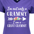 thumbnail image 4 of Inktastic I'm Not Only a Grammy I'm a Great Grammy with Flowers Women's V-Neck T-Shirt, 4 of 5