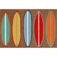 thumbnail image 1 of Liora Manne FTP23140619 Frontporch 1406-19 Surfboards Brown 24 x 36 In. Area Rugs, 1 of 1