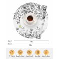 thumbnail image 6 of 15 Inch Round Placemats Set of 6, Grey Eucalyptus Leaves Non Slip Heat Insulation PP Table Mats, Spring Summer Botanical Washable Place Mats for Kitchen Dining Party Table Decor, 6 of 7