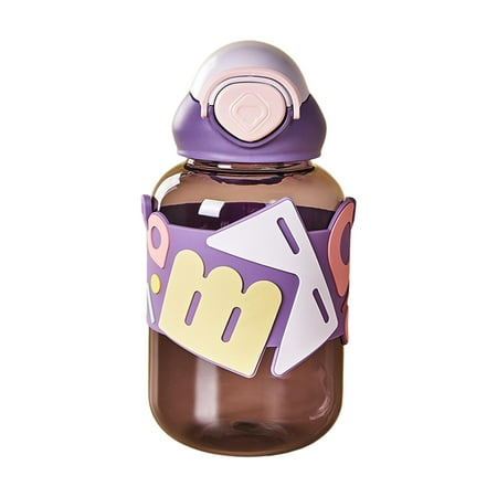 

Cartoon Water Bottles for Kids LeakProof Running Picnic Childrens Water Cup Violets