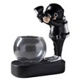 thumbnail image 3 of Space Astronaut Diver Hydroponic Glass Vase Table Decoration, 3 of 9