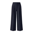 thumbnail image 6 of Gytharion Women's Plus Size Straight-leg Casual Dress Pants Loose Elastic High Waist Suit Trousers Solid Color Work Business Trousers, 6 of 7