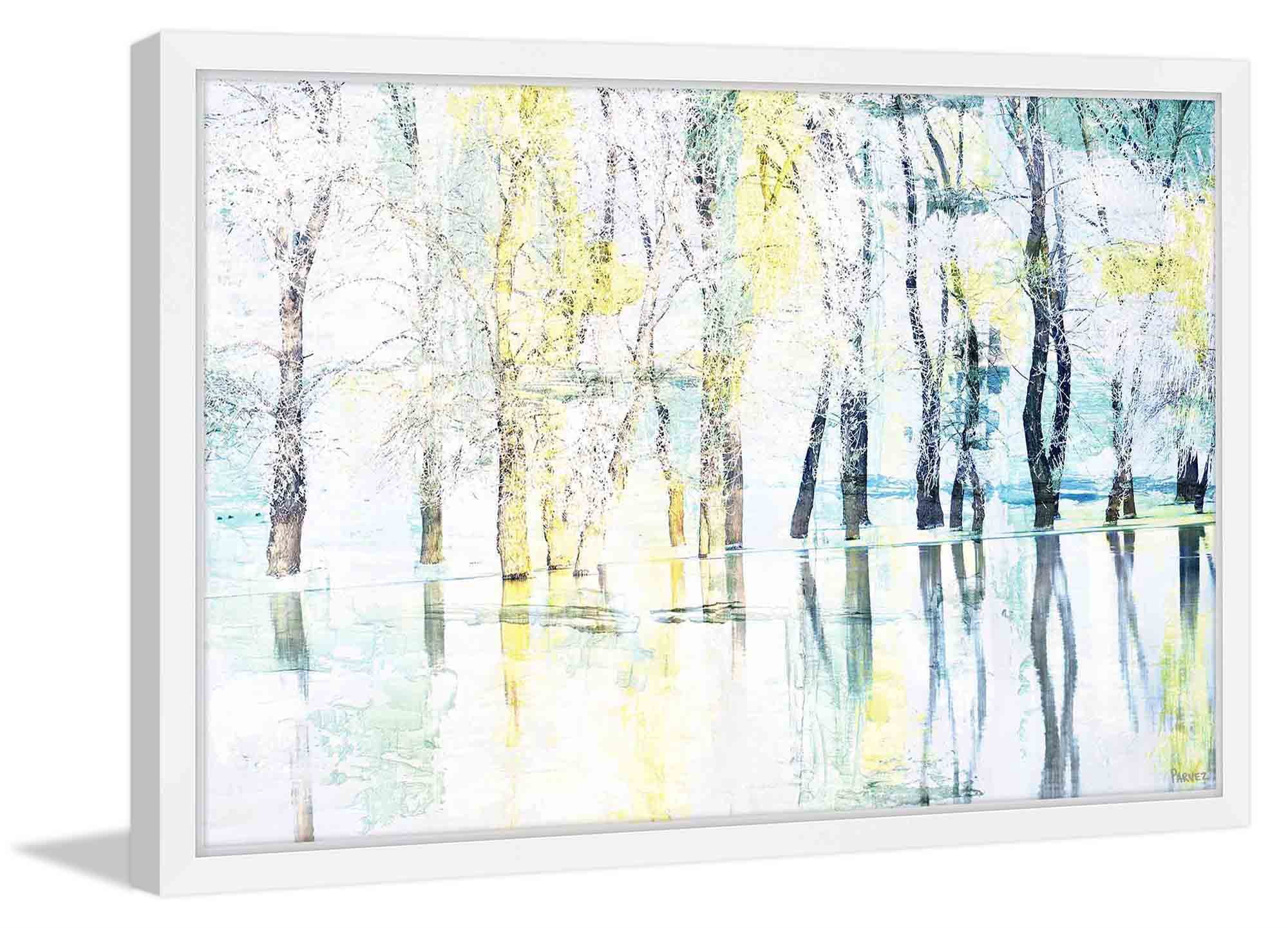 "Yellow Haze" Framed Painting Print