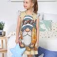 thumbnail image 4 of Fotbe Hello Summer Cute Gnome Vestido de Dormir para Niñas de 3 a 10 Años, Mangas Cortas, Estilo Princesa, Pijama Camisón con Mangas Voladas-Medium, 4 of 6