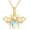 bee05, variant on Gold Bee Necklace Gifts for Mom Women 14k Yellow Gold Honeycomb Honey Bee Pendant Necklaces Love Heart Jewelry Gifts for Women Her Wife