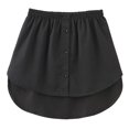 thumbnail image 1 of Shirt Extenders Layering Fake Top Lower Sweep Shirt Extender Asjustable Mini Skirt For Women, 1 of 4
