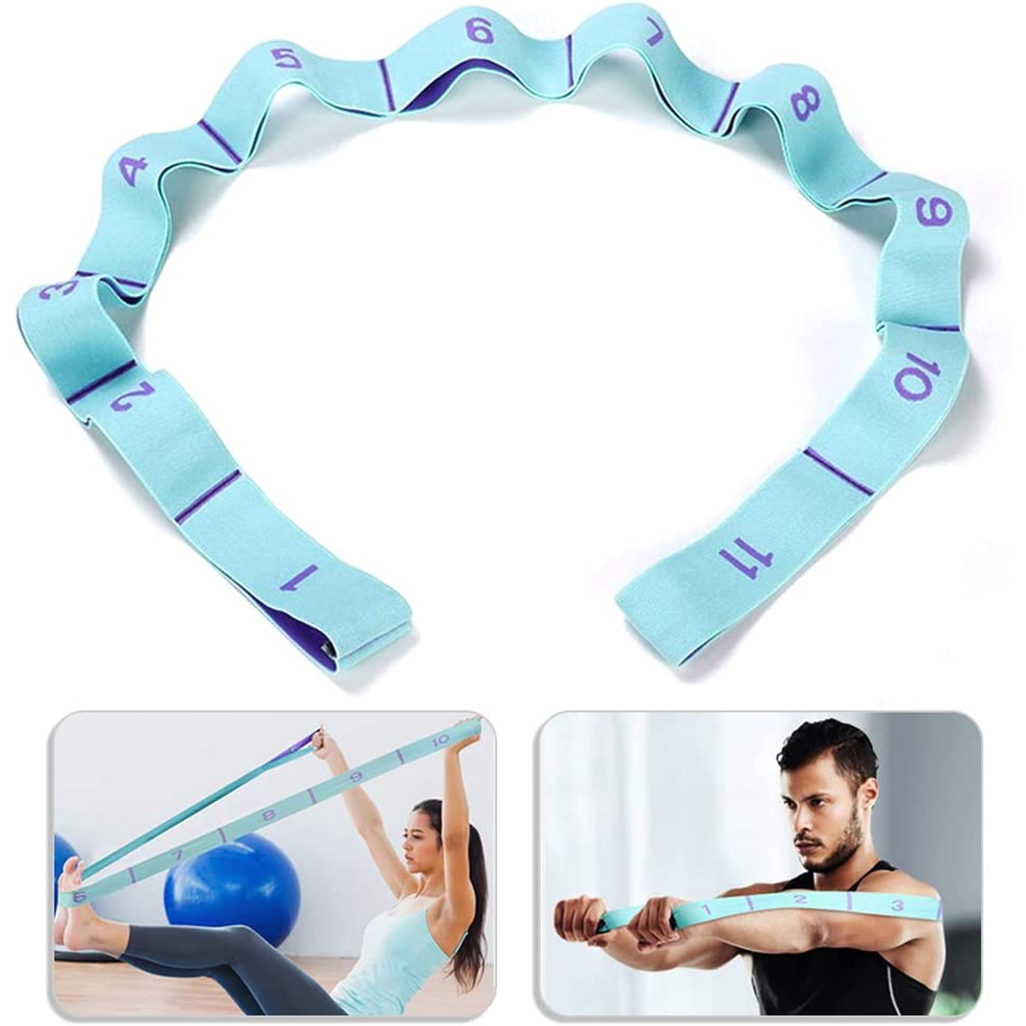 Sangle élastique Exercice Yoga - Bande Résistance Fitness - Neuf Emballé