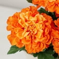 thumbnail image 3 of Artificial Orange Marigold Flower Bush - For Day of The Dead, Día de Muertos Ofrenda, Fall Flower Arrangement, Fall Decor, Corsages and Boutonnieres, 3 of 6