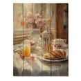 thumbnail image 3 of Designart "Cozy Breakfast Moments I" Food & Beverage Print on Natural Pine Wood, 3 of 5