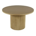 thumbnail image 6 of Auden 48" Round Mid-Century Modern Fluted Pedestal Base Dining Table, 6 of 6