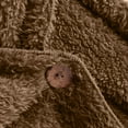 thumbnail image 4 of Gamivast Fuzzy Fleece Jackets for Women Warm Hooded One Button Stylish Jackets Lounge Winter Coats Long Sleeve Casual Loose Outerwear with Pockets Womens Long Winter Coat with Hood, 4 of 6