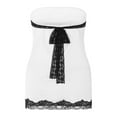 thumbnail image 4 of Women‘s Mini Dress with Strapless Lace Patchwork and Side Split, 4 of 9