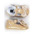 thumbnail image 4 of Lavaport Newborn Baby Girls Bowknot Shoes PU Leather Buckle First Walkers, 4 of 5